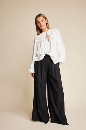 Line Of Oslo Mister Wool Trousers Trouser Antracite 004