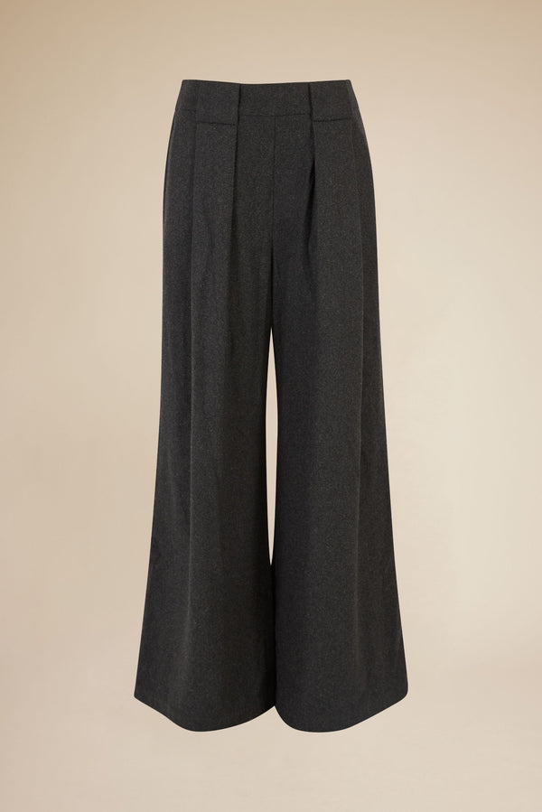 Line Of Oslo Mister Wool Trousers Trousers Antracite 004