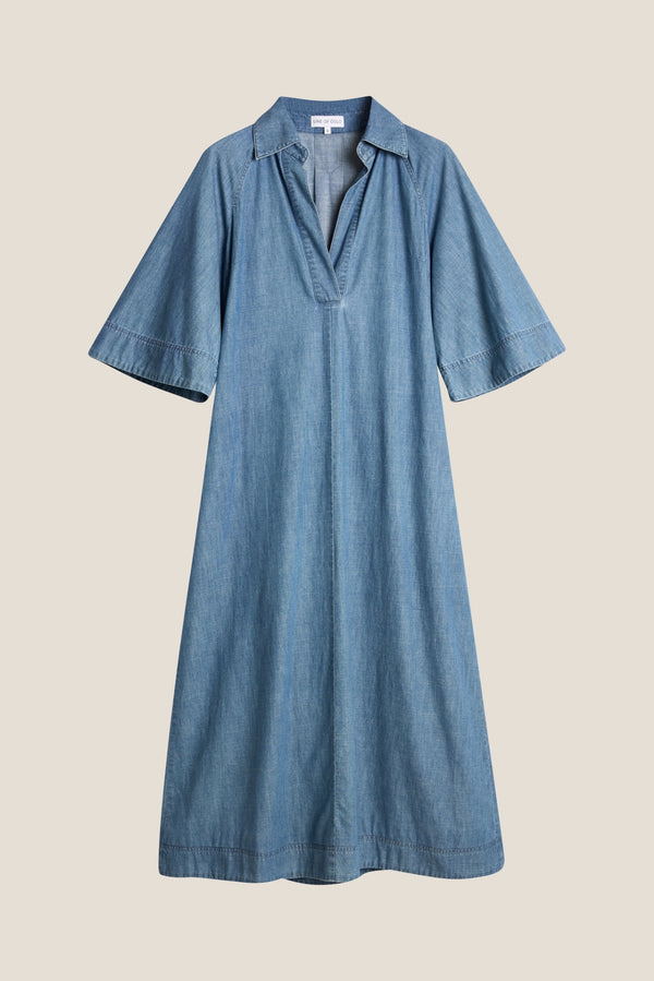 Line Of Oslo Momo Denim Dress Dress Dark denim