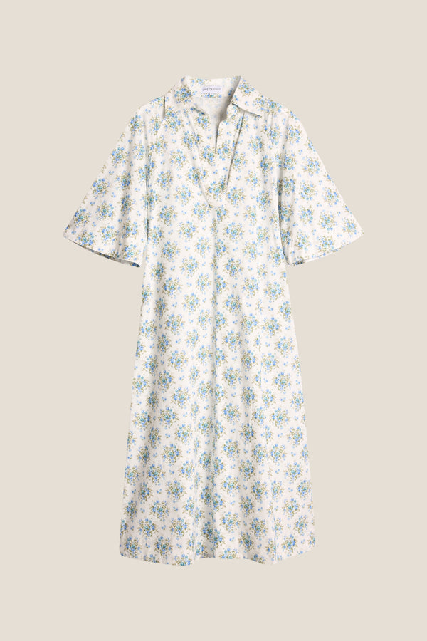 Line Of Oslo Momo Flower Dress Dress Blue 066