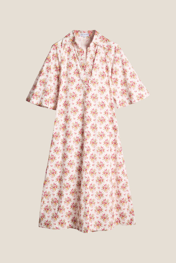 Line Of Oslo Momo Flower Dress Dress Pink 002