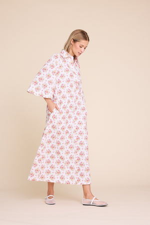 Line Of Oslo Momo Flower Dress Dress Pink 002