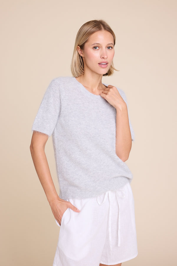 Line Of Oslo Monroe AW25 Knitted sweater Grey Melange 006