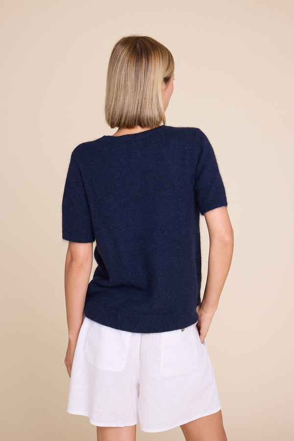Line Of Oslo Monroe AW25 Knitted sweater Blue 066