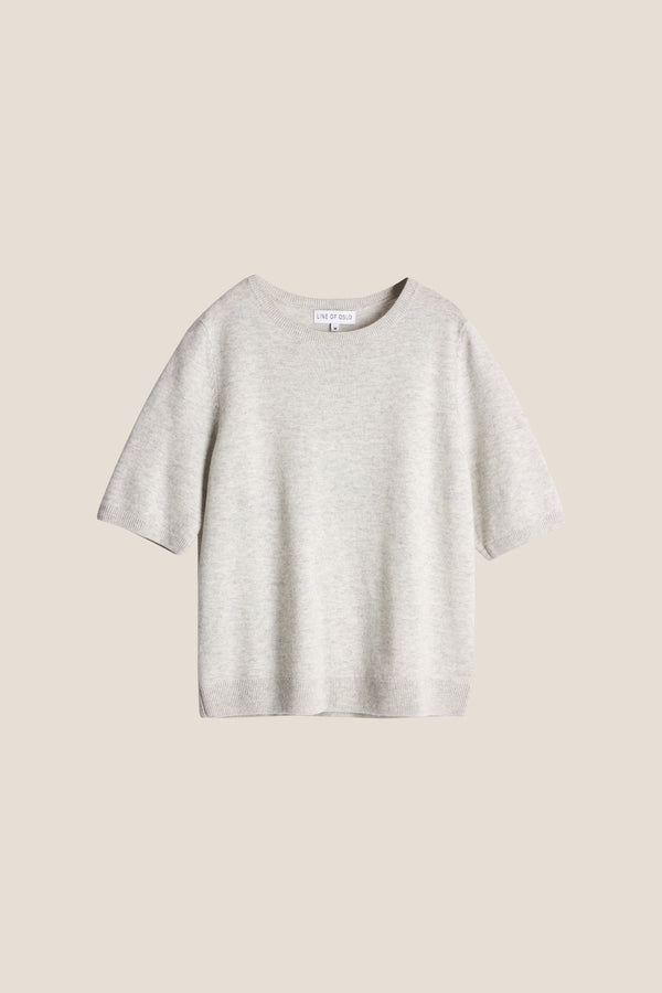Line Of Oslo Monroe Longer Arm Topp  Grey Melange 006