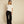 Line Of Oslo Monroe SS24 Knitted T-shirt Knitted sweater Creme 091