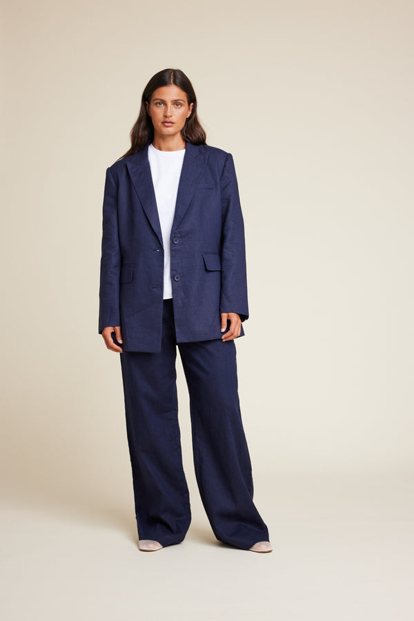 Line Of Oslo Moon 25 Trousers Trouser Blue 066