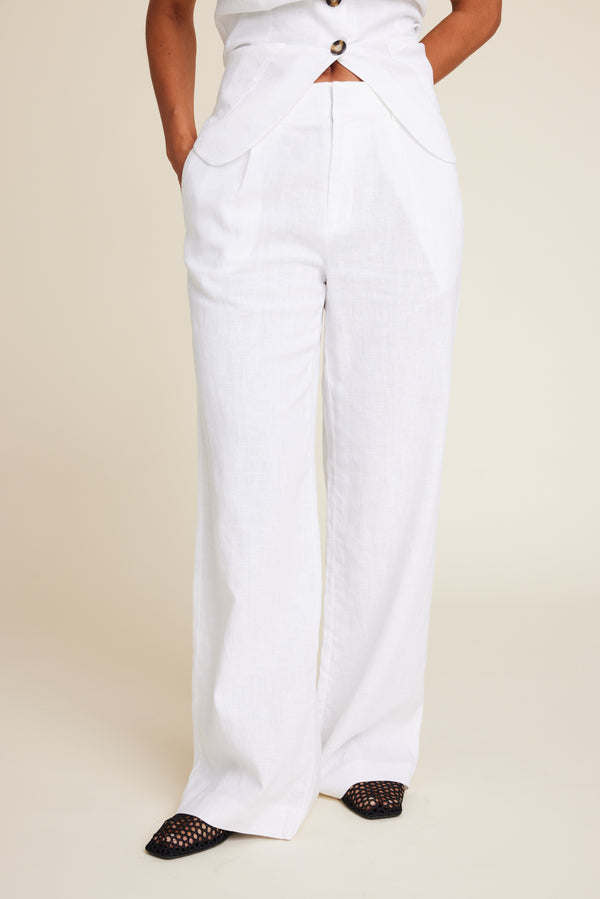 Line Of Oslo Moon 25 Trousers Trouser White 001