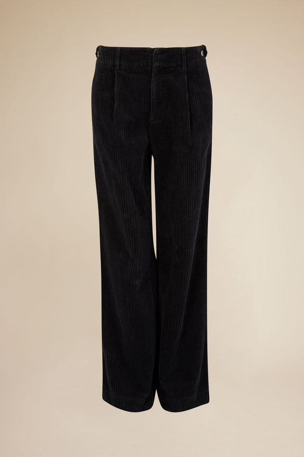 Line Of Oslo Moon Cord 24 Trousers Trouser Black 097