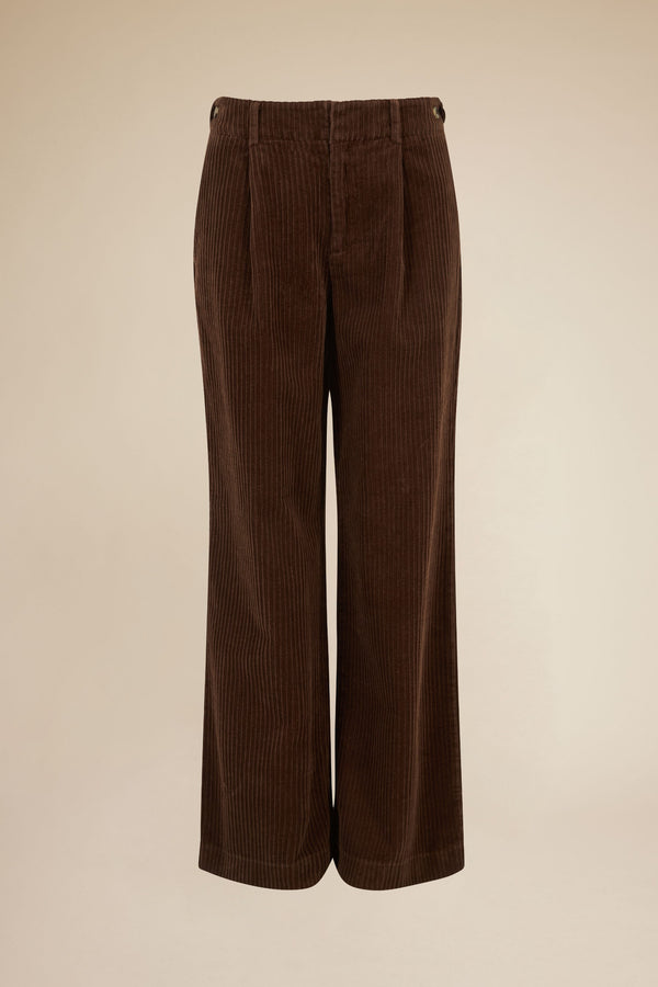 Line Of Oslo Moon Cord 24 Trousers Trouser Brown 063