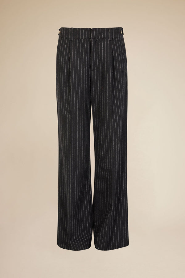 Line Of Oslo Moon Stripe 24 Trousers Trousers Black 097