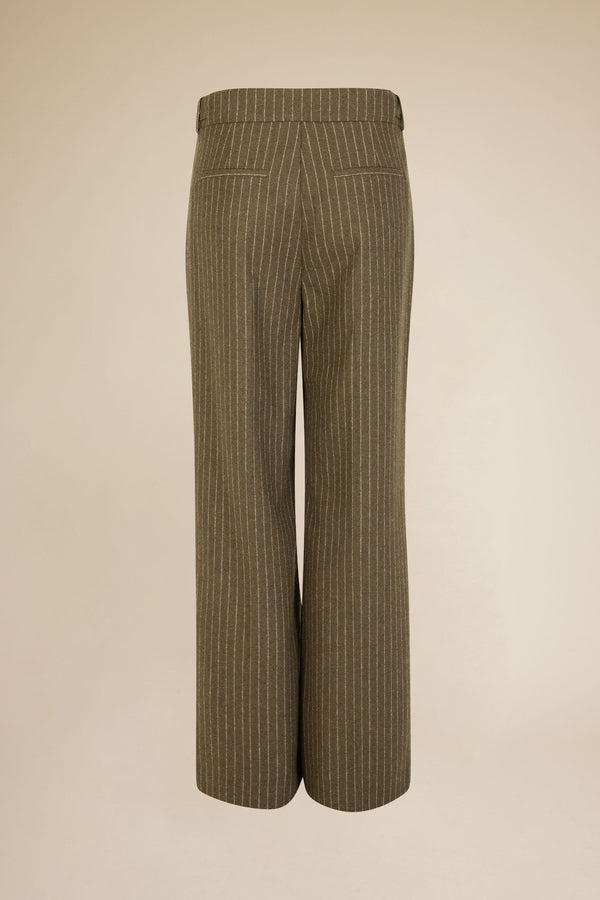 Line Of Oslo Moon Stripe 24 Trousers Trousers Brown 063