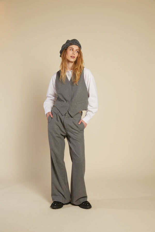 Line Of Oslo Moon Stripe Trousers Trousers As is 136