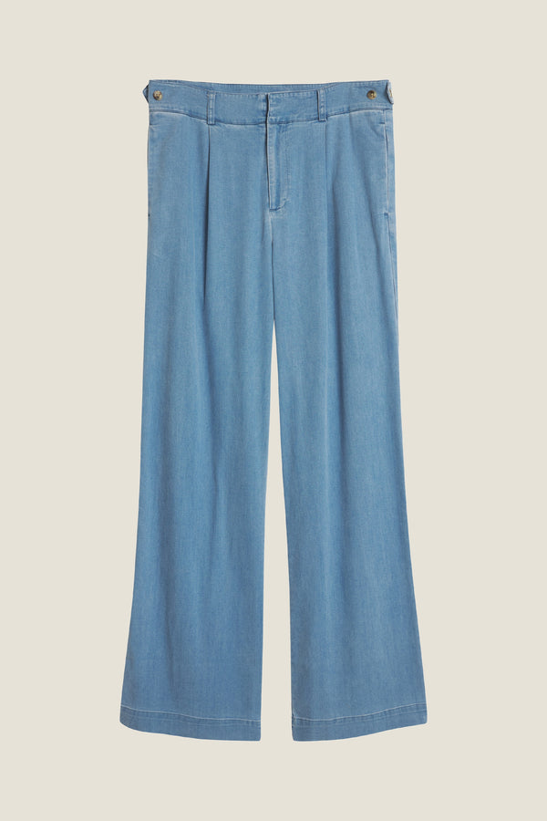 Line Of Oslo Moon Tencel 25 Trousers Trouser Denim 099