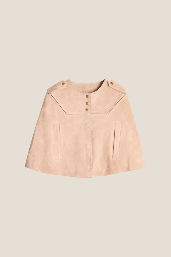 Line Of Oslo Moss Semsket Cape Jacket