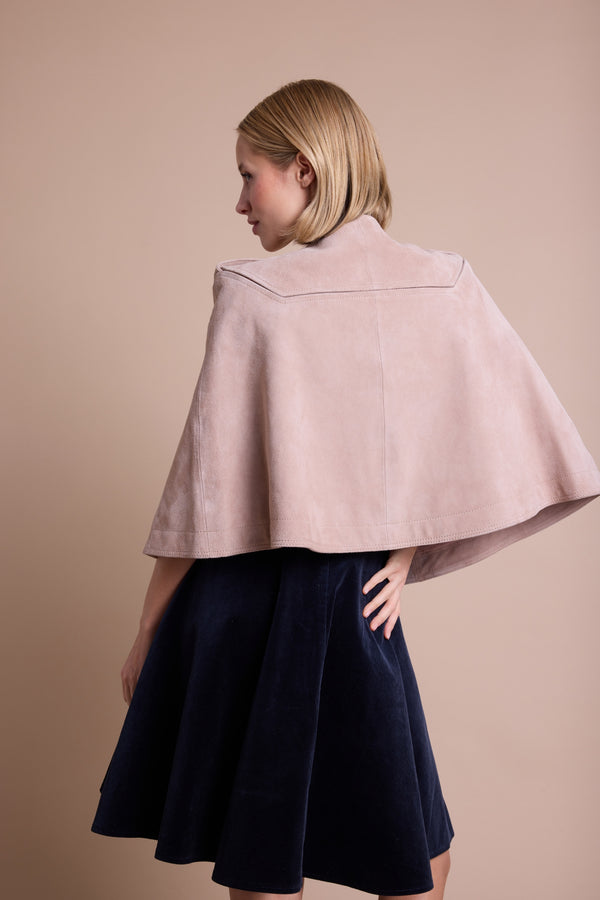 Line Of Oslo Moss Semsket Cape Jacket Camel 061
