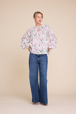 Line Of Oslo Mother Flower Blouse Blouse Pink 002