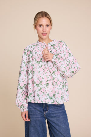 Line Of Oslo Mother Flower SS26 Blouse Pink 002
