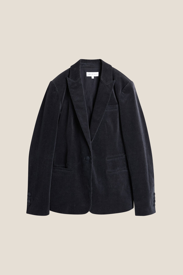 Line Of Oslo Nico Cord Blazer Blazer Blue 066