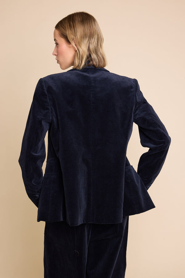Line Of Oslo Nico Cord Blazer Blazer Blue 066