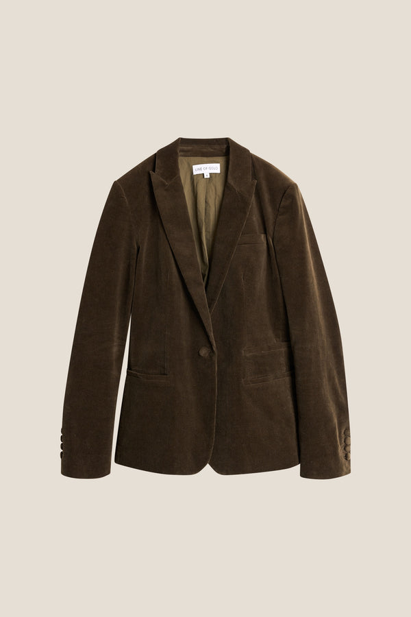 Line Of Oslo Nico Cord Blazer Blazer Brown 063