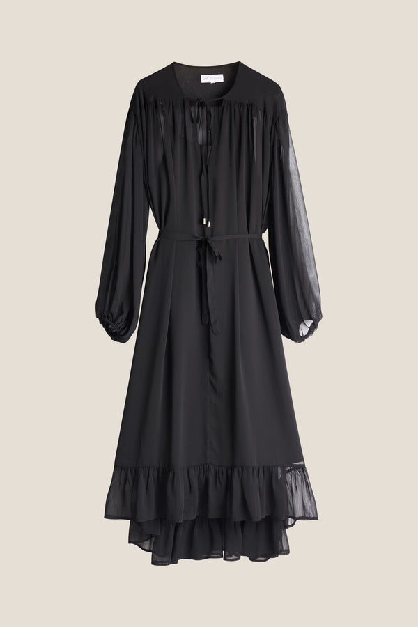 Line Of Oslo Nicole Long Kjole Dress Black 097