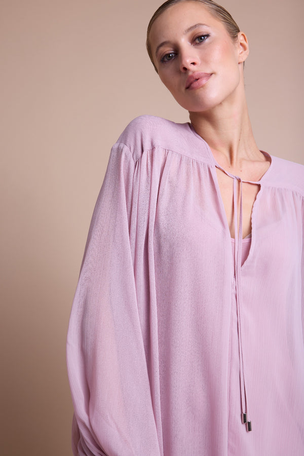 Line Of Oslo Nicole Long Kjole Dress Pink 002