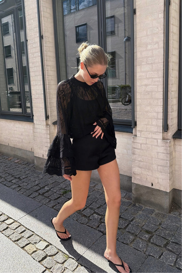 Line Of Oslo Old Bluse Blouse Black 097