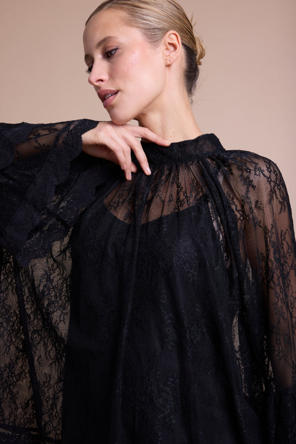 Line Of Oslo Old Bluse Blouse Black 097