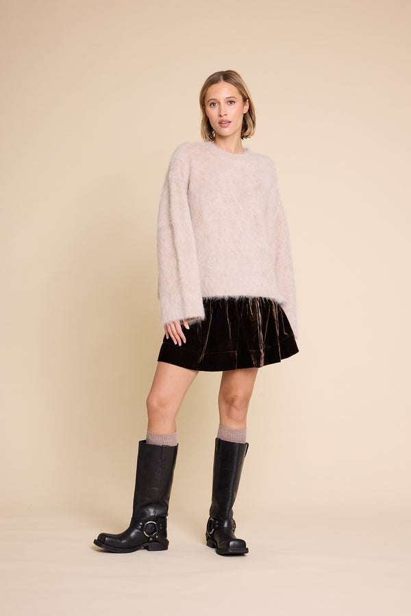 Line Of Oslo Piper Solid Sweater Knitted sweater Camel 061