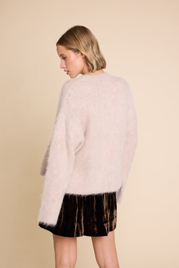 Line Of Oslo Piper Solid Sweater Knitted sweater Camel 061