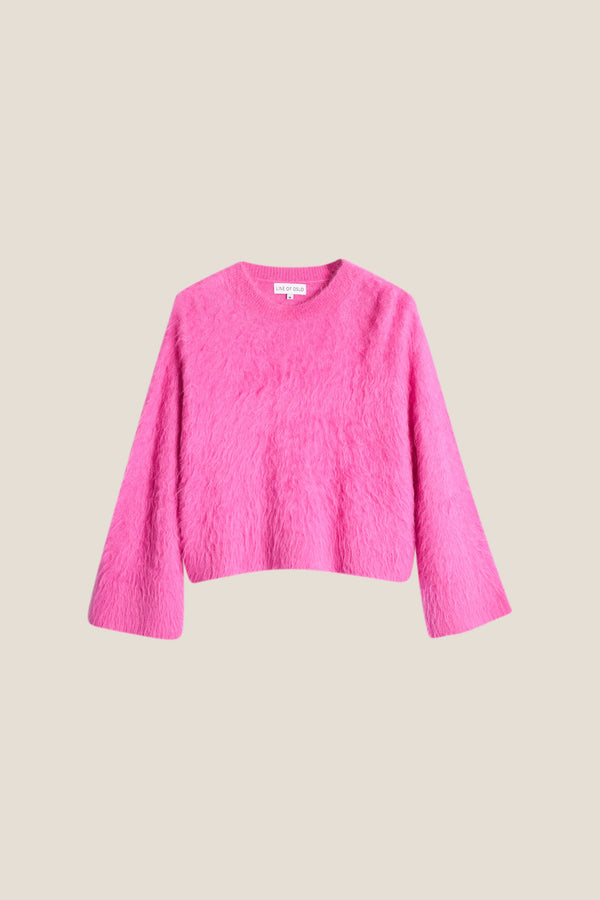 Line Of Oslo Piper Solid Sweater Knitted sweater Pink 002