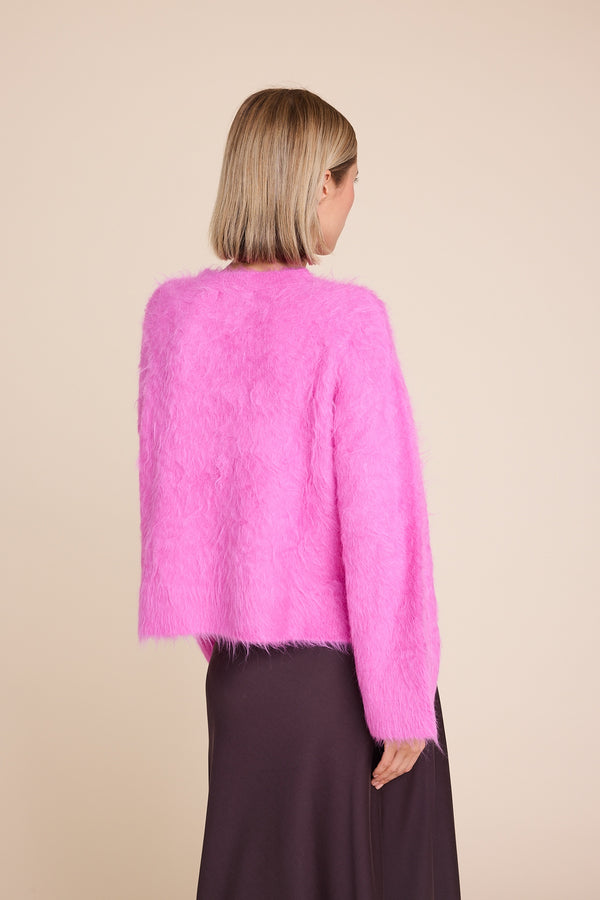 Line Of Oslo Piper Solid Sweater Knitted sweater Pink 002