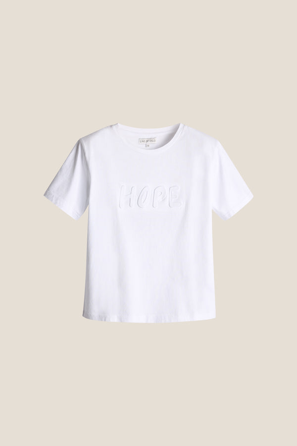 Line Of Oslo Preppy Hope T-skjorte T-shirt White 001