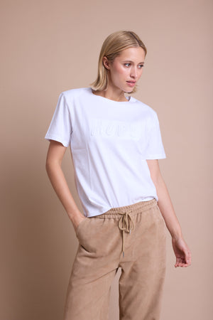 Line Of Oslo Preppy Hope T-skjorte T-shirt White 001