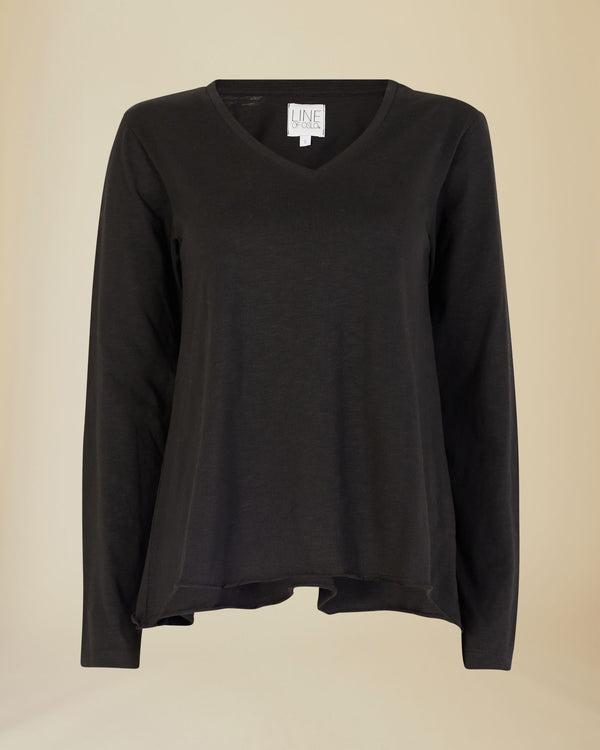 Line Of Oslo Pricilla Longsleeve Sweaters Black 097