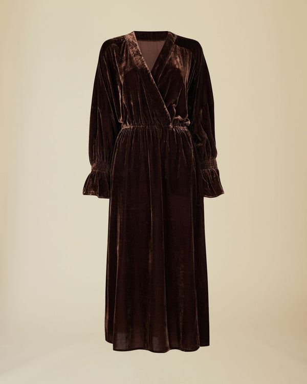 Line Of Oslo Ragnhild Long Dress Dresses Brown 063