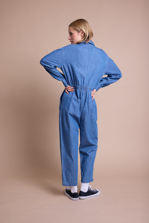 Line Of Oslo Ready Denim Jumpsuit Overalls Denim 099