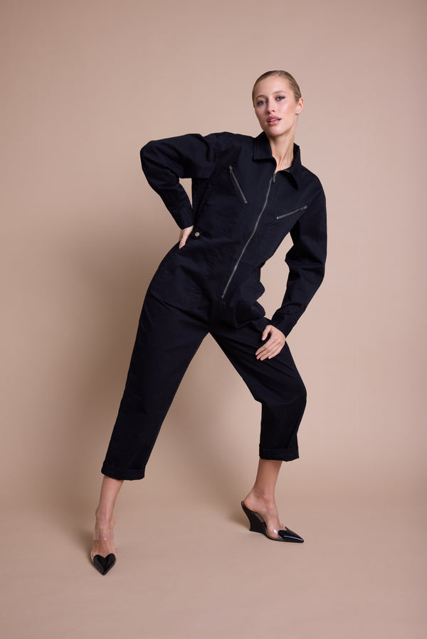 Line Of Oslo Ready Jumpsuit Overalls Black 097