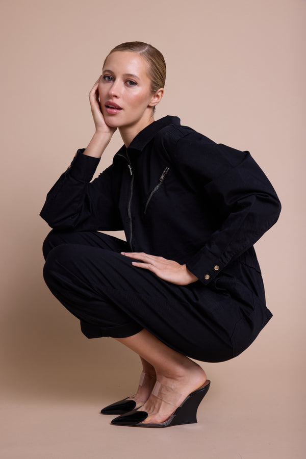 Line Of Oslo Ready Jumpsuit Overalls Black 097
