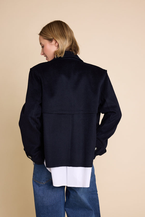 Line Of Oslo Robbie Wool Jacket Jacket Blue 066
