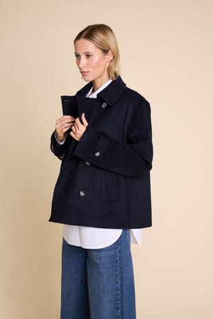 Line Of Oslo Robbie Wool Jacket Jacket Blue 066