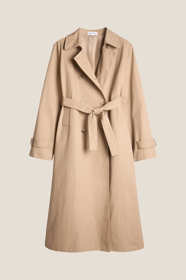 Line Of Oslo Robbie X-Long Trenchcoat Jacket Camel 061