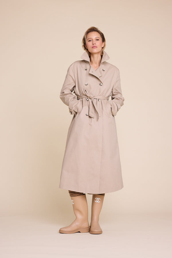 Line Of Oslo Robbie X-Long Trenchcoat Jacket Camel 061