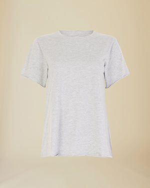 Line Of Oslo Rock T-shirt T-shirts Grey Melange 006