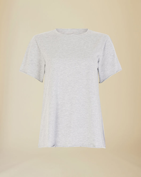 Line Of Oslo Rock T-shirt T-shirts Grey Melange 006