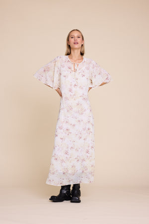 Line Of Oslo Romance Flower Dress Dress Yellow 060