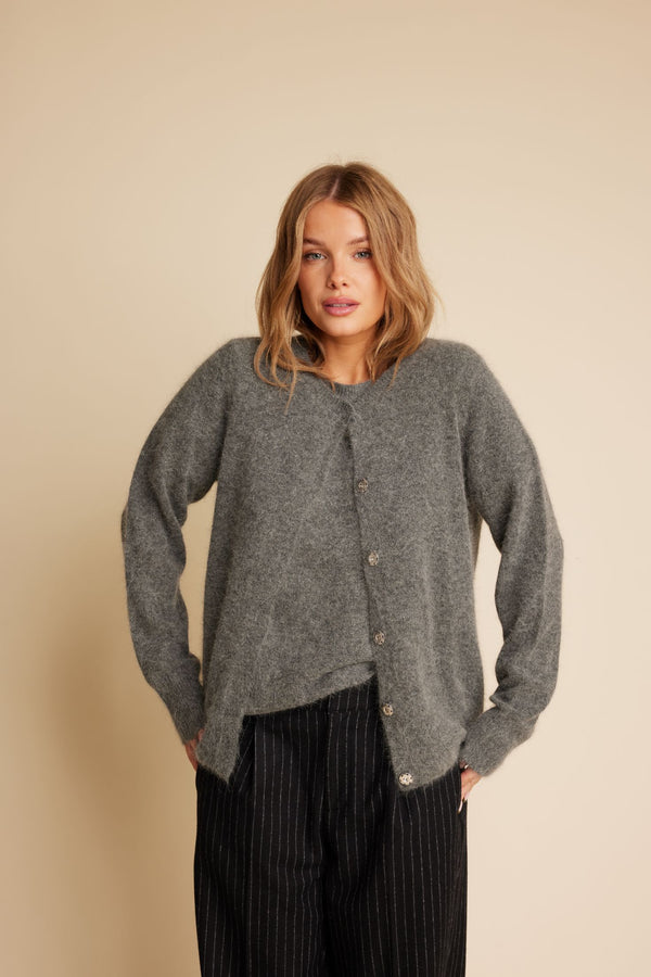 Line Of Oslo Ryan 24 Cardigan Cardigan Grey 005