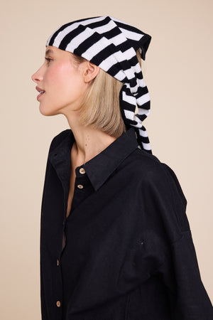 Line Of Oslo Scarf Scarf Black/White 090