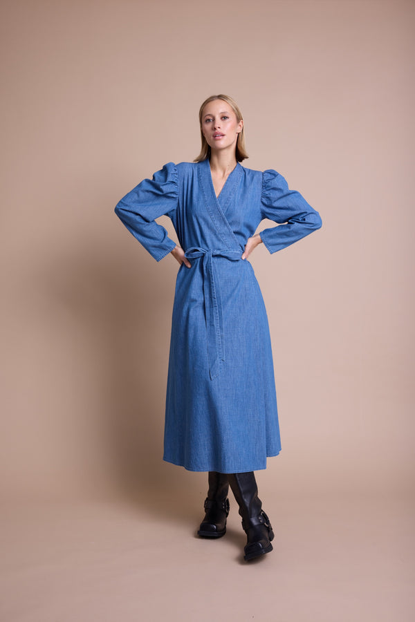 Line Of Oslo Scarlett Denim Kjole Dress Denim 099